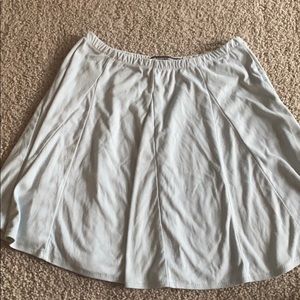 Brandy Melville baby blue velvet skirt